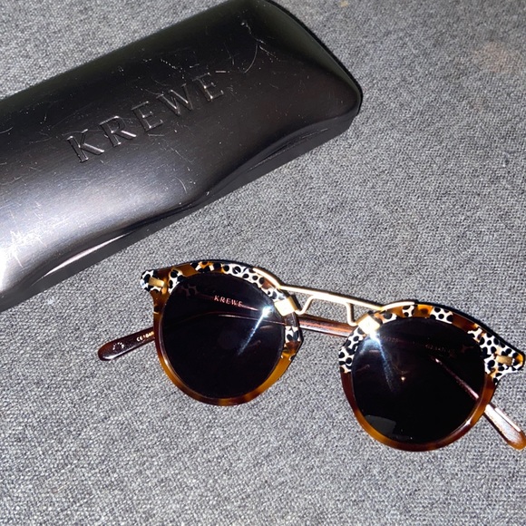 KREWE Accessories Krewe Tortoise Shell St Louis Classics Sunglasses